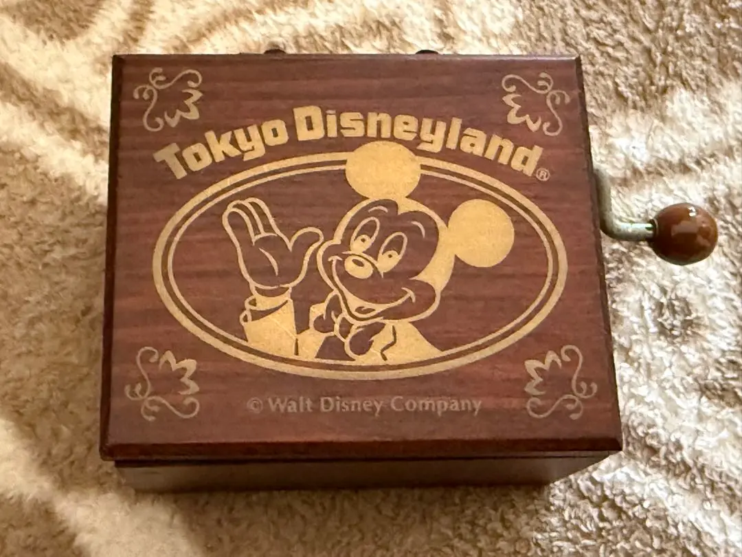 激レア❣️未使用！東京ディズニーランド オルゴール　動作品 レトロ】東京ディズニーランド オルゴール 陶器製 10周年記念