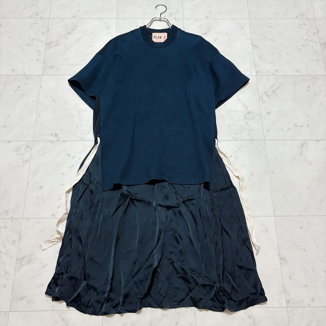 プランシー Plan C カラーブロックワンピース 切り替え ロング 36サイズ SUMMER SALE】PLAN C(プラン シー)ABCJF11SG2/TJ025 プリント