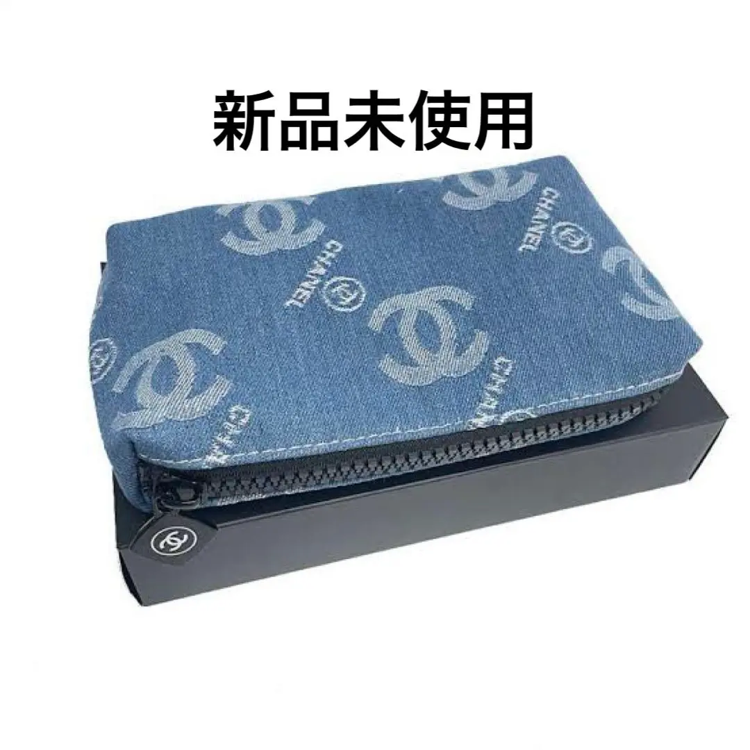 ブルー ドゥ シャネル ノベルティ 小銭入れ 2020 デニム CHANEL 2025年最新】chanel ノベルティ デニムポーチの人気アイテム