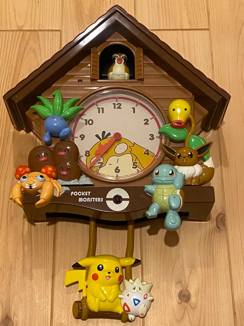 初代ポケットモンスターメロディ掛け時計振り子時計SEIKO CQ502B