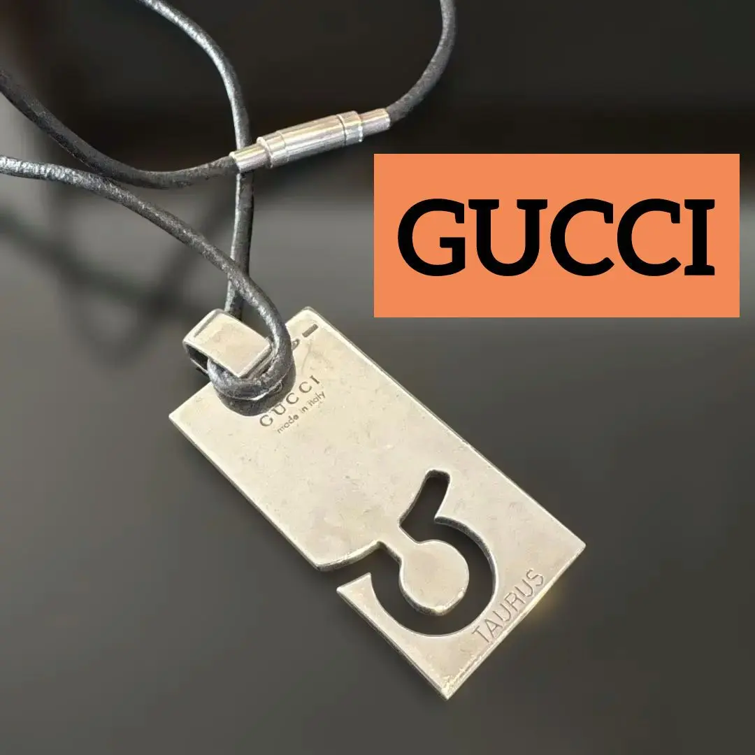 GUCCI necklace✨️グッチネックレス　TAURUS 牡牛座　タウロス 楽天市場】【ジュエリー】GUCCI グッチ シルバー プレート