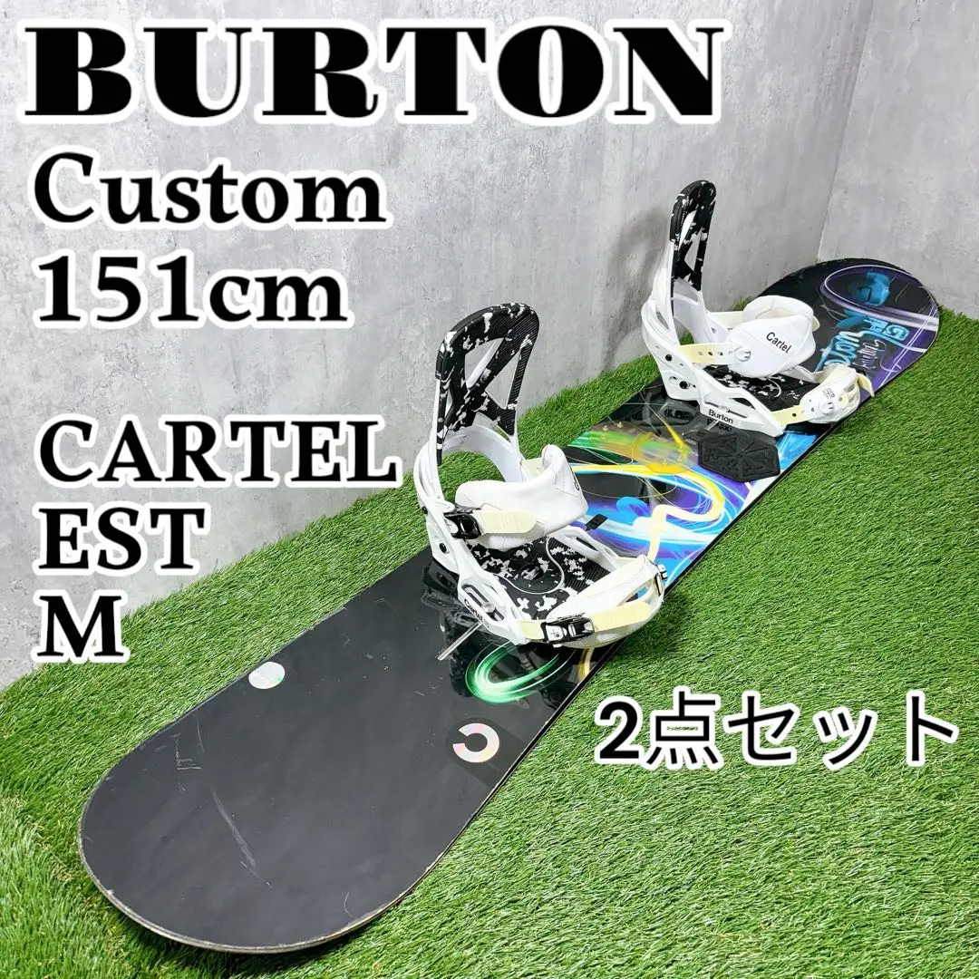 スノーボード BURTON セット X8V EST 154.5 カーテル スノーボード BURTON セット X8V EST 154.5 カーテル