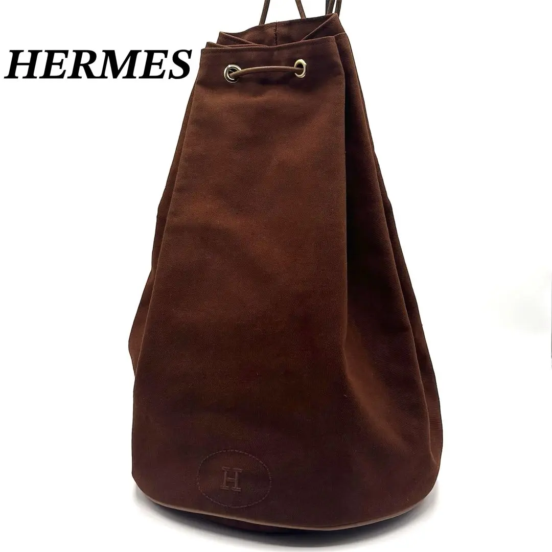 [鑑定済]HERMES ポロションミミルGM キャンバス 廃盤品 鑑定済]HERMES ポロションミミルGM キャンバス 廃盤品