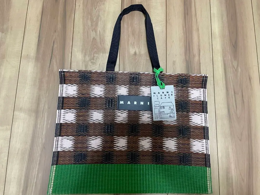 MARNI マルニ タタミトートバッグ TATAMI ネイビー ピンク