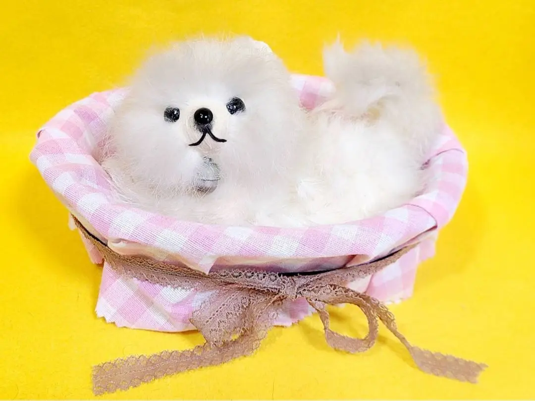 ぬいぐるみ犬 子犬 わんちゃん ポメラニアン レトロぬいぐるみ
