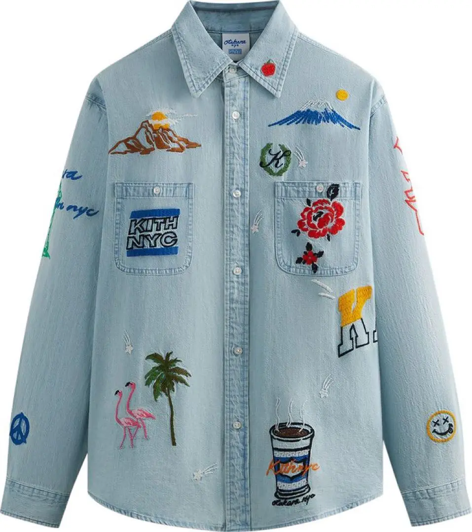 Nepenthes × OTAKARA NYC デニムカバーオール NEPENTHES x OTAKARA NYC - D.N. Coverall- Hand Embroidery
