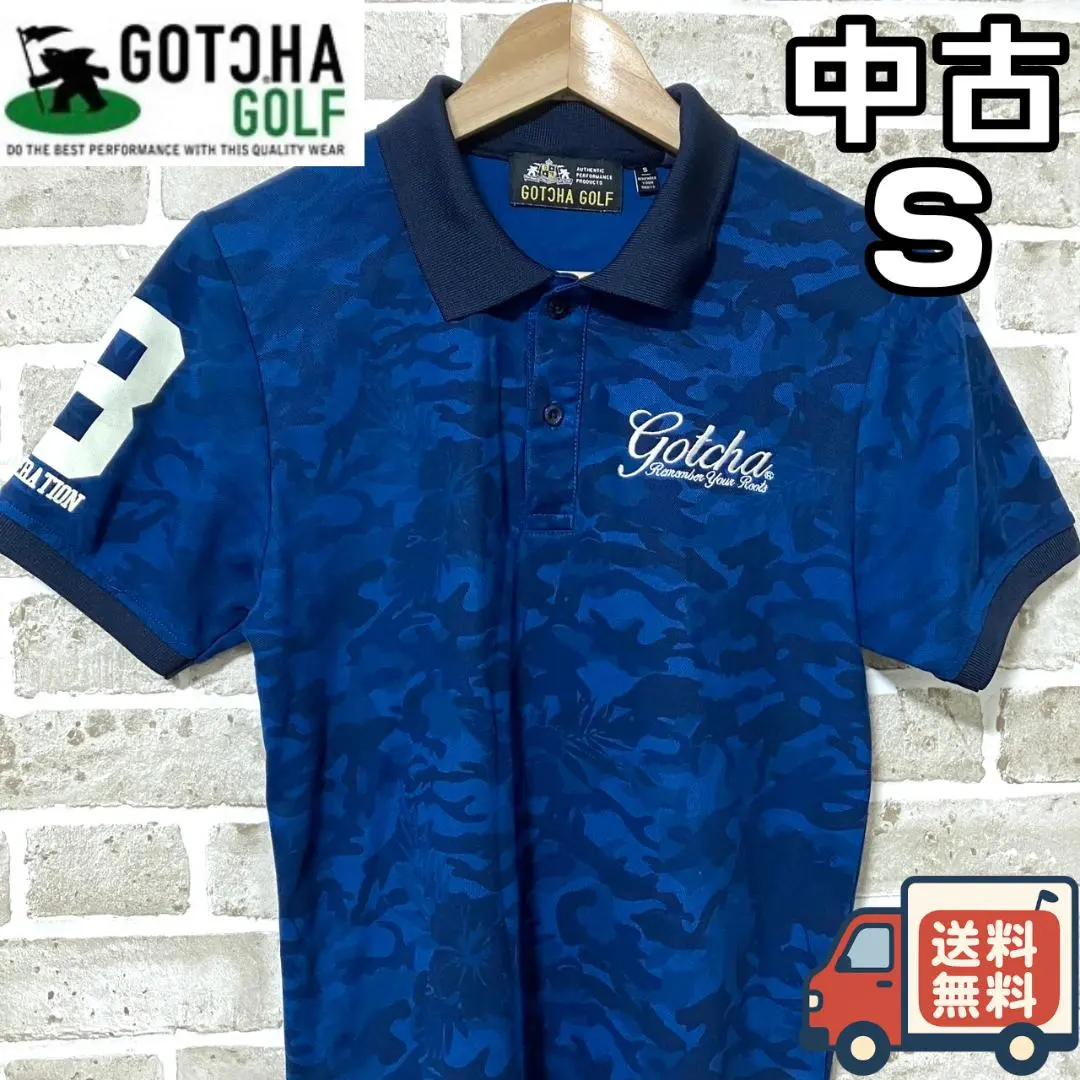 Thumbnail of 【Shipped within 24 hours / Anonymous Delivery】Gotcha Golf Men's Short Sleeve Polo Shirt, Size S