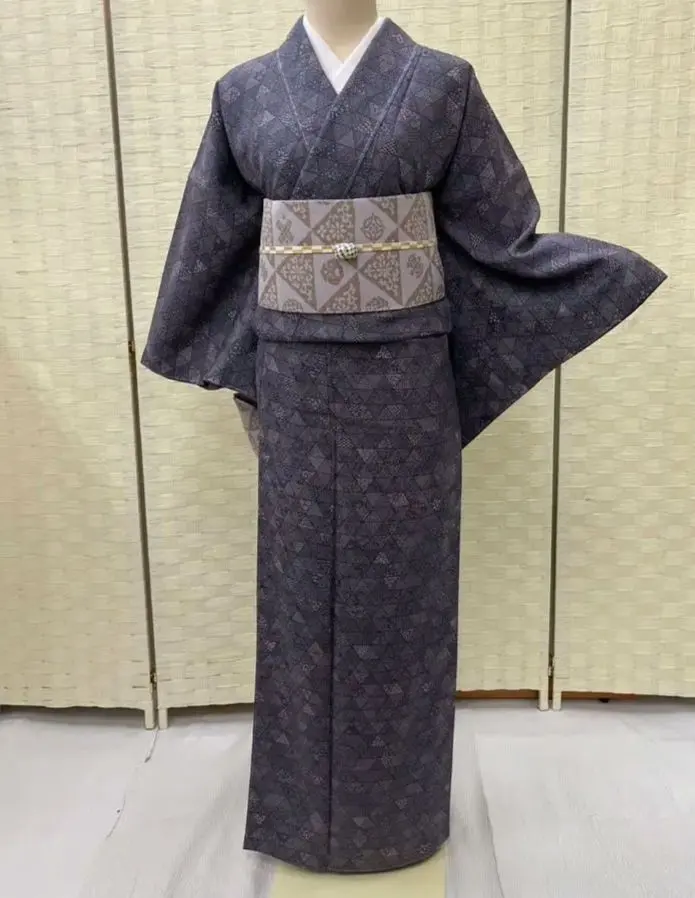 Thumbnail of ❪7672❫ ❁ "Ise Katagami Komon" (silk) ❁