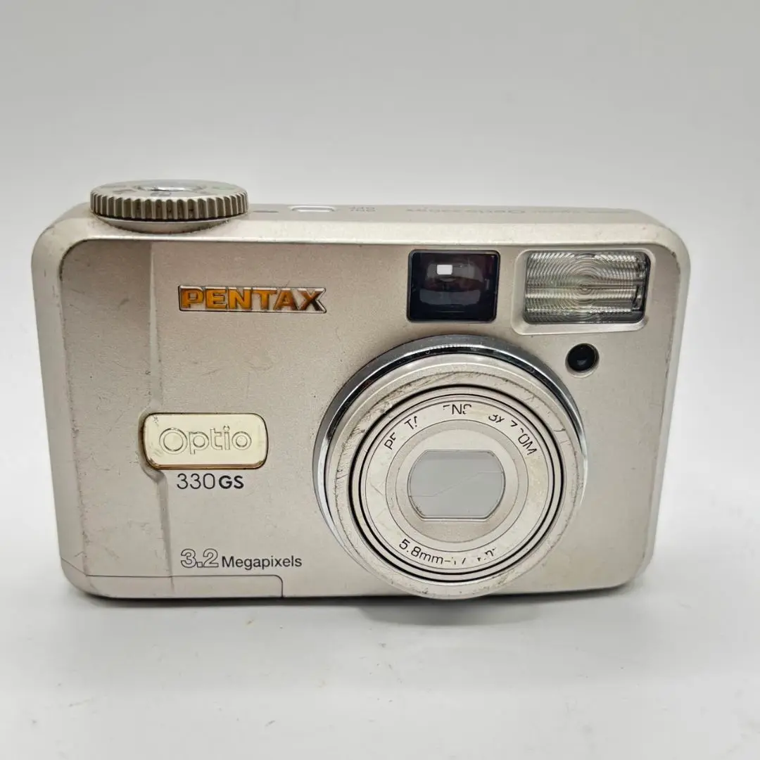 PENTAX Optio 330GS デジカメ フルセット a4463 📸PENTAX OPTIO 330GS｜自撮りできるレトロデジカメ✨【完動品