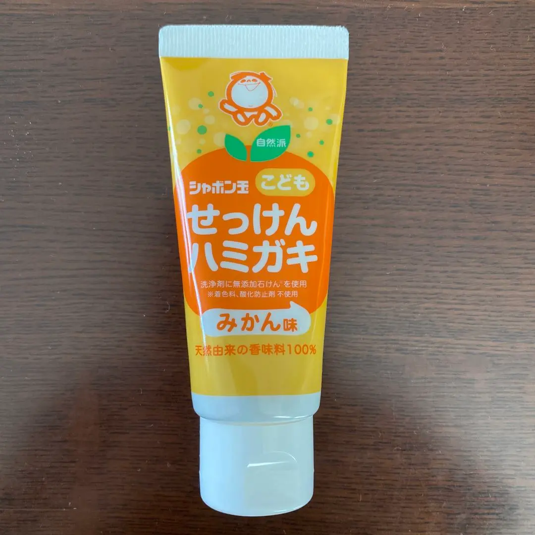 Thumbnail of Shabondama Kodomo Sekken Toothpaste (Mandarin Orange Flavor) 50g
