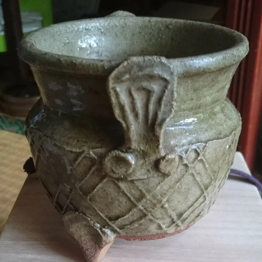 【濱田庄司】灰釉香爐 的縮圖