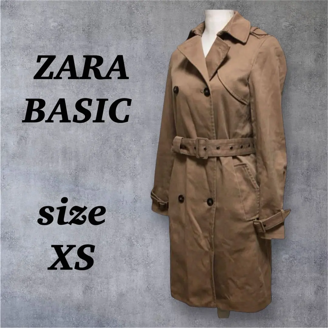 Thumbnail of ZARA Basic (XS) Trench Coat, Beige, Cotton, Zara