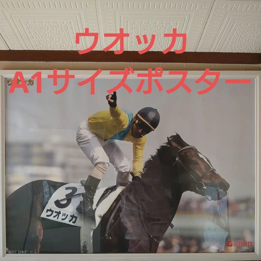 週刊ギャロップ当選品　ウォッカ　生写真　四位騎手サイン入り　日本ダービー 週刊ギャロップ当選品 ウォッカ 生写真 四位騎手サイン入り 日本