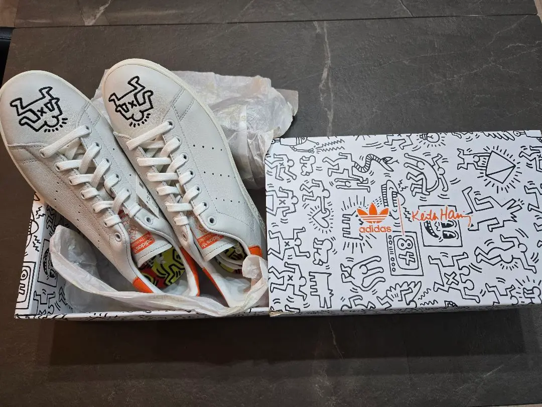 未使用 ジェレミースコット × アディダス キースへリング アディカラー 黒白 中古・古着通販】adidas (アディダス) Keith Haring (キース