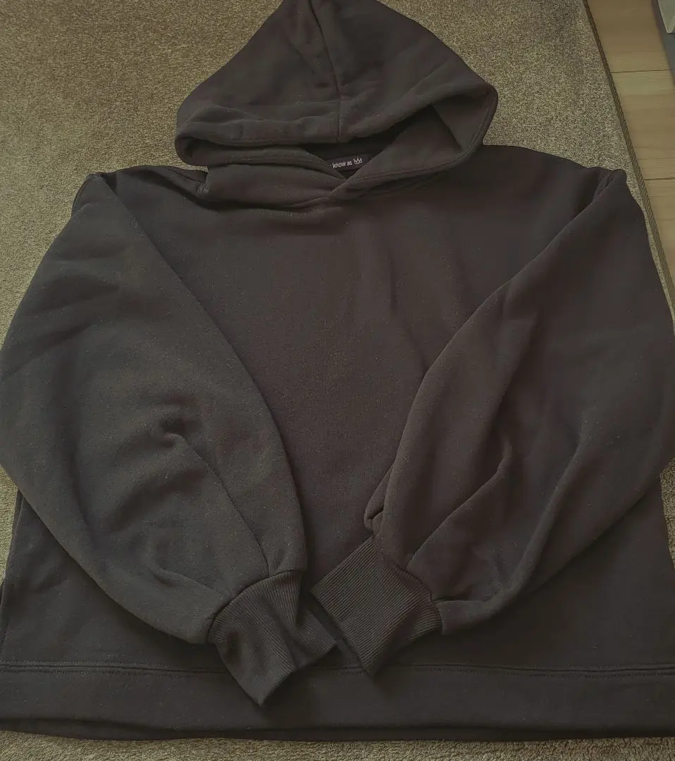 Thumbnail of New Azu-now-azu Black Hoodie with Cute Cuffs