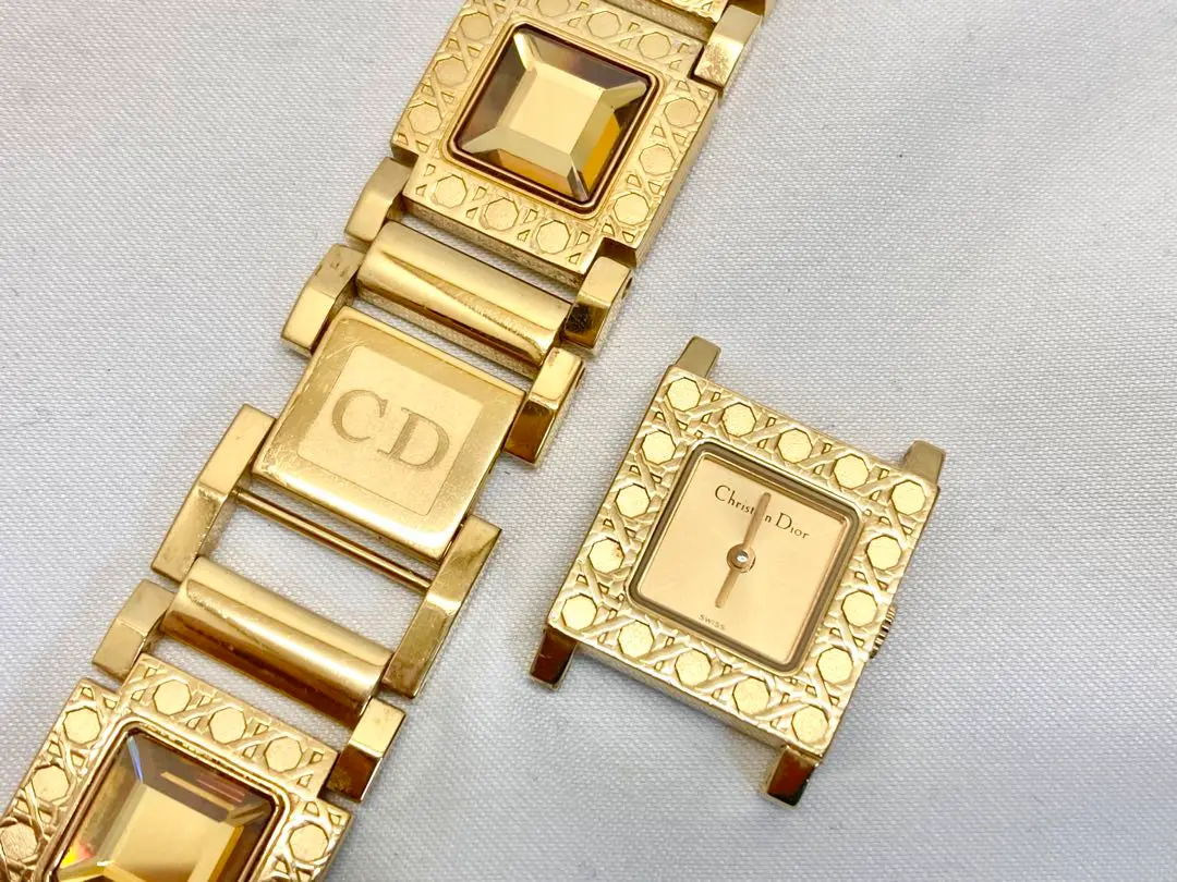 稼働 Christian Dior 腕時計 ラ パリジェンヌ 純正チェンジ683 Christian Dior - 稼働 Christian Dior 腕時計 ラ パリジェンヌ