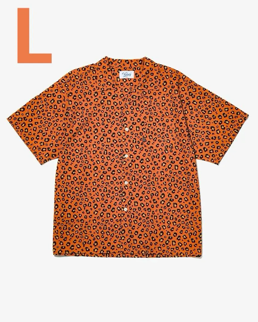 kebozメンズ長袖コットン100％襟付きレオパード KEBOZ（ケボズ）の「LEOPARD SHIRT（シャツ/ブラウス）」 - WEAR