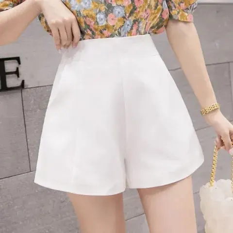 Thumbnail of White high-waisted shorts