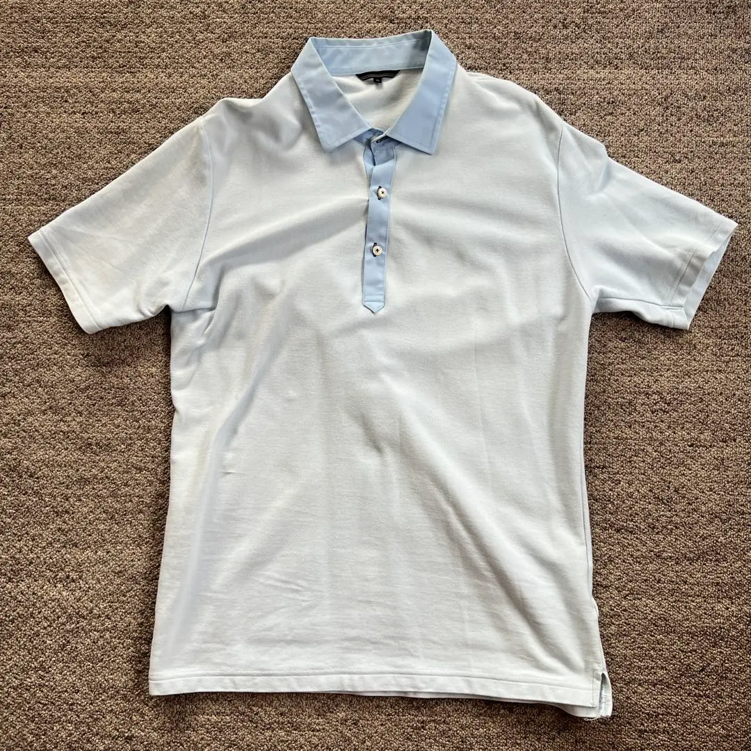 Thumbnail of UNIQLO Light Blue XL Button-down Polo Shirt