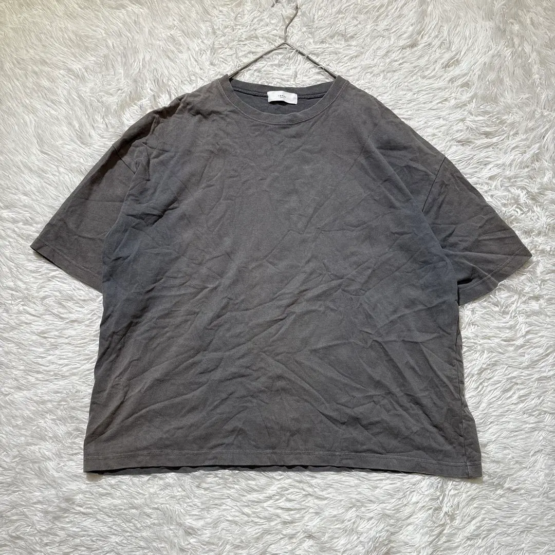 Thumbnail of [Re:mail] Big Silhouette T-shirt, Charcoal Gray, M, 100% Cotton, Short Sleeve