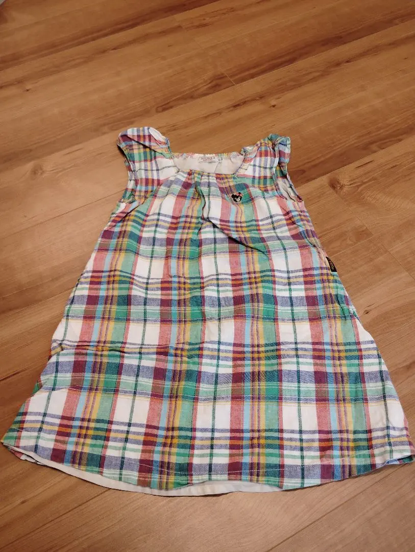 Thumbnail of DOUBLE.B Checkered Sleeveless Dress 120