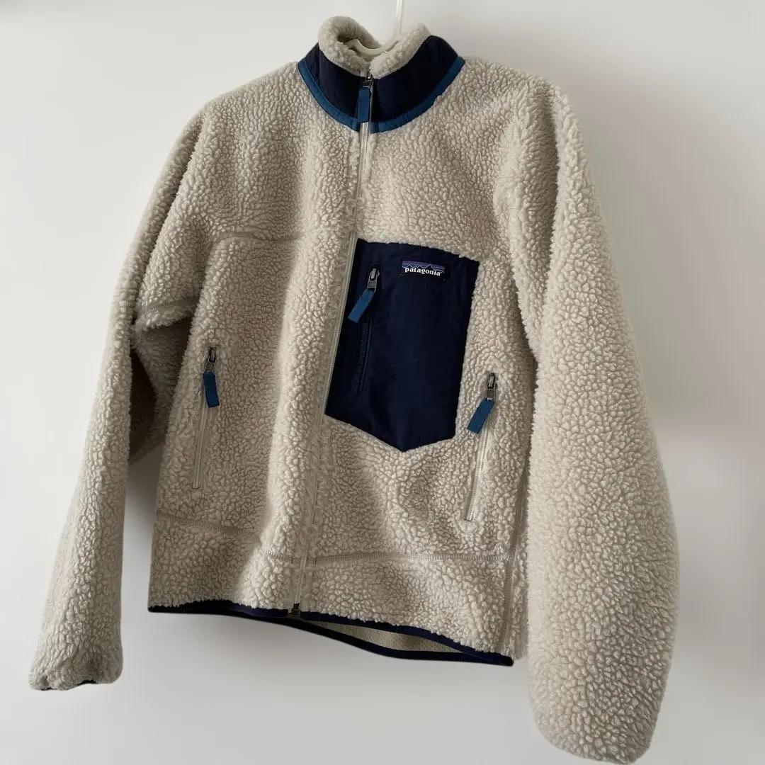 Thumbnail of Patagonia Fleece Jacket, XXS, Beige/Navy