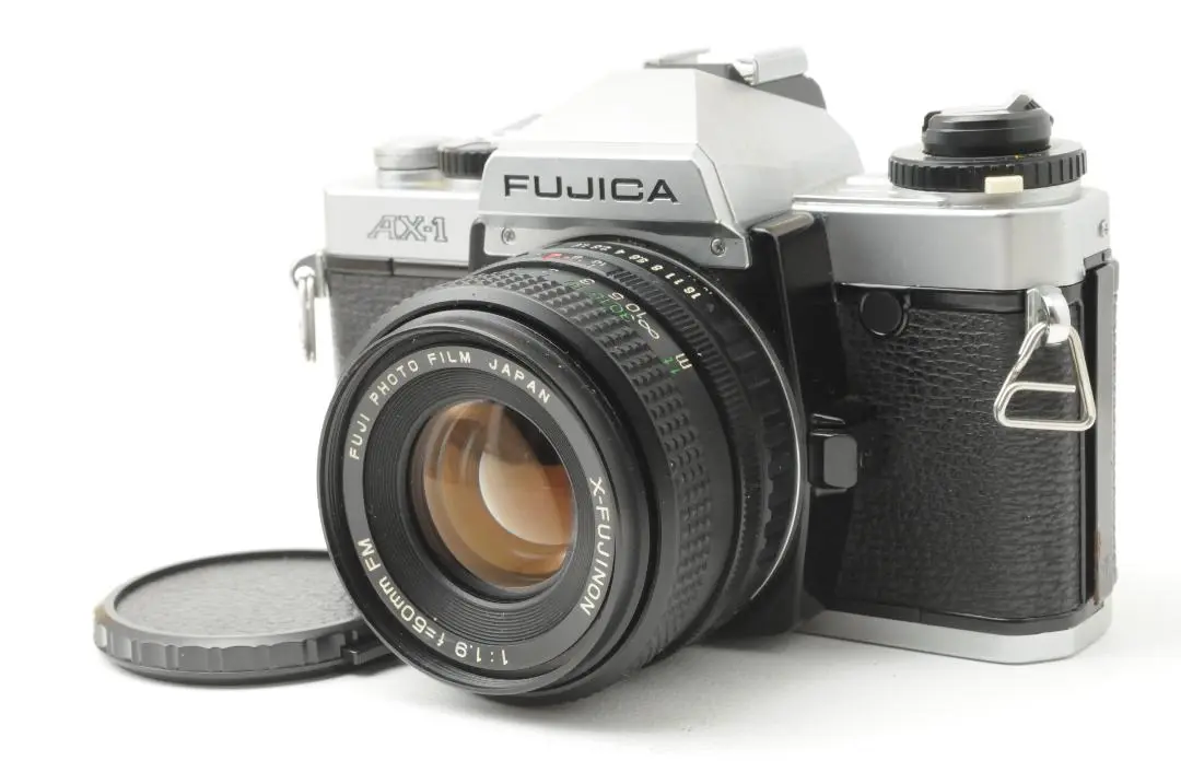 Fujica AX-1 Camera | X-Fujinon 55mm f2.2 lens | White