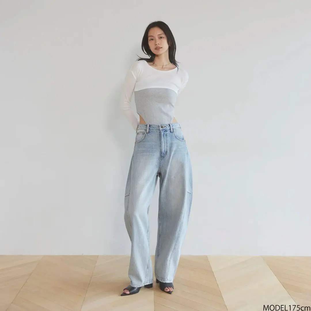 searoomlyn Airy RIB 半截 mini 上衣 白色 的縮圖