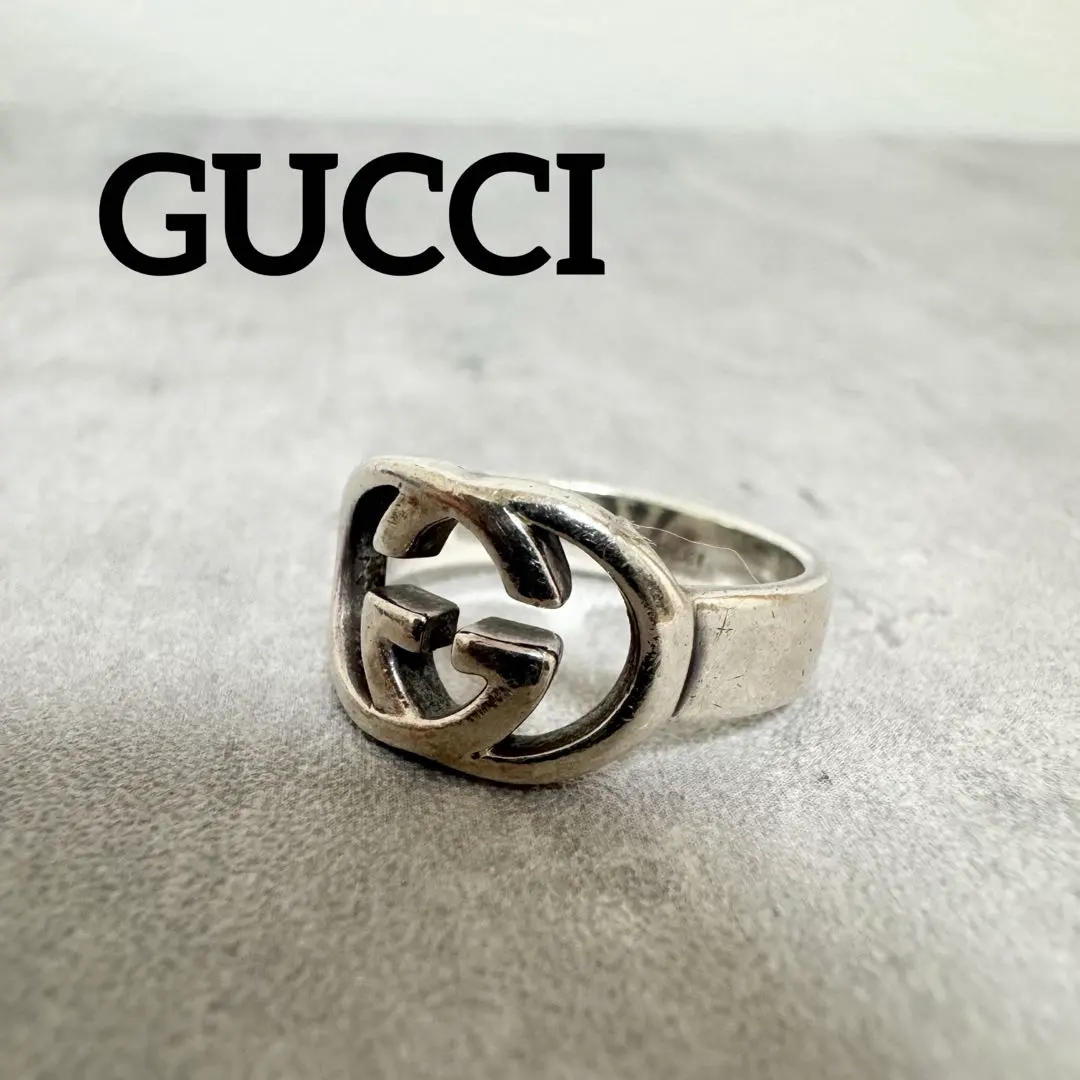 Thumbnail of GUCCI Gucci Silver Ring Interlocking 925 Vintage
