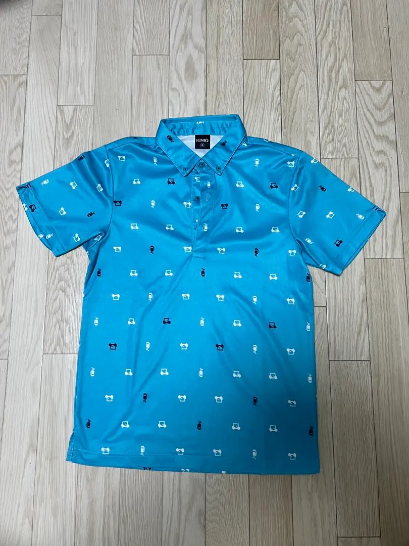 Thumbnail of IGNIO Golf Shirt S Blue Patterned