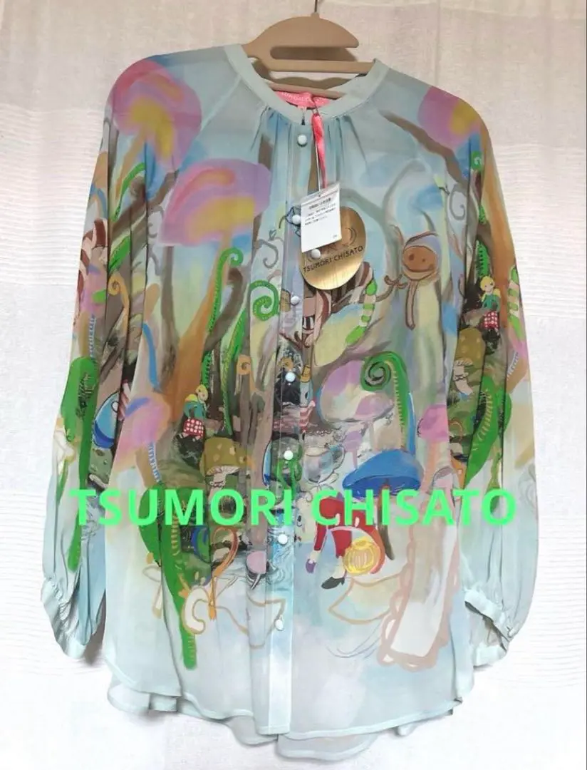 ツモリチサト　シルクシフォンカットソー ツモリチサト シルクシフォンカットソー