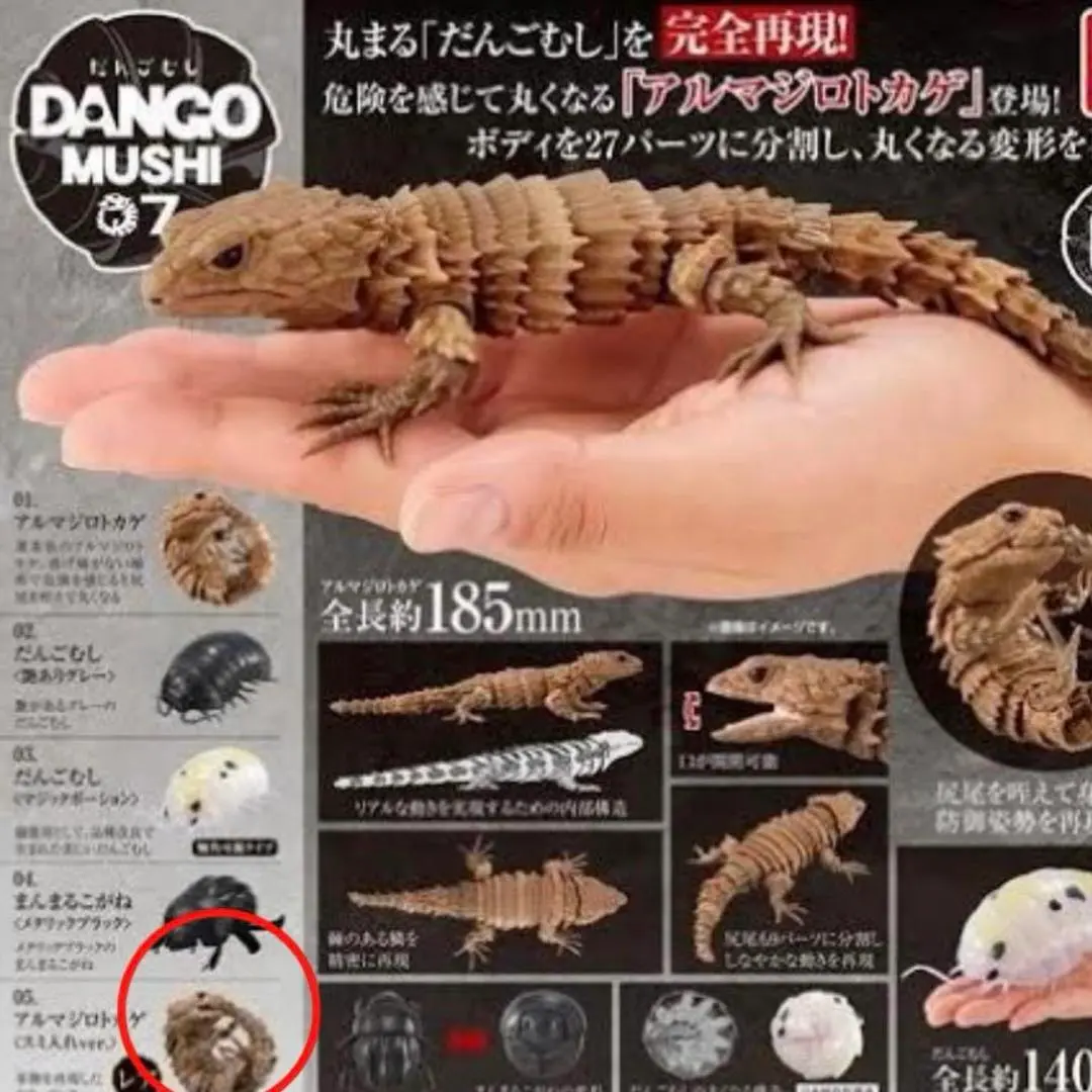 アルマジロトカゲ いきもの大図鑑 レア墨入れ ガチャ - メルカリ