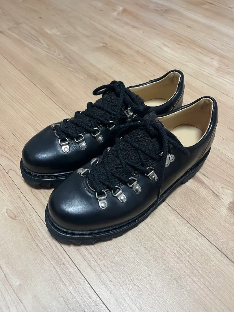 【極美品】パラブーツ　クリュサ　ブラック　6サイズ 街履きにもOK。山履きにもOK。マウンテンブーツ顔の短靴