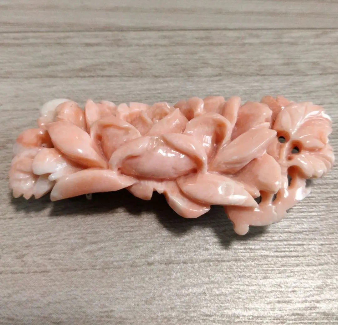 Thumbnail of Waso accessories, obi fastener, coral, 11.6g