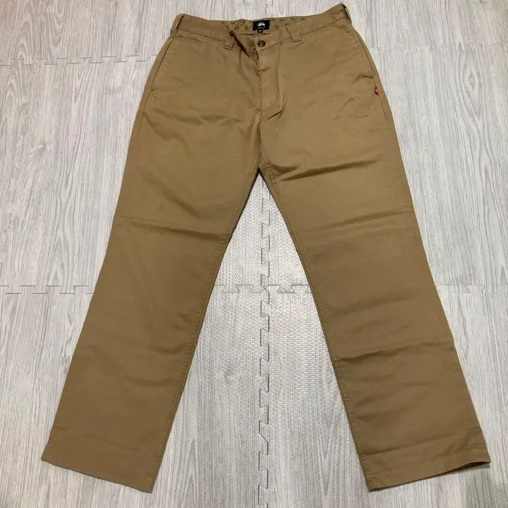リラックマ　Stussy チノパン M ベージュ 希少】OLD STUSSY ステューシー ワークパンツ チノパン オールド