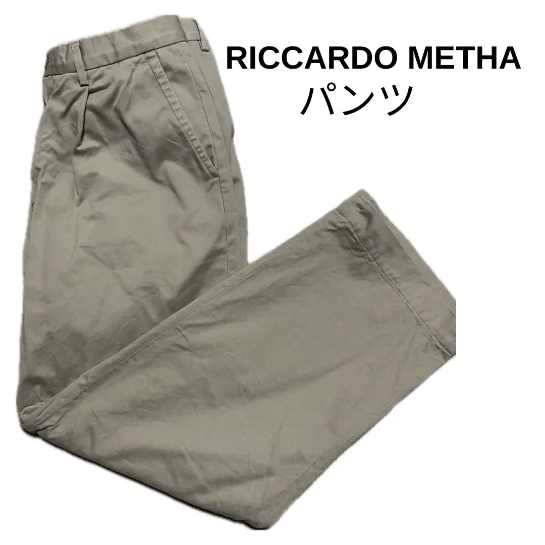 RICCARDO METHA チノパン ネイビー サイズ46 パンツ メンズ RICCARDO METHA CHINO PANTS beige | andPheb Staff Blog