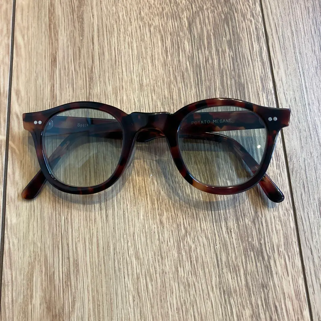 Potato Megane MayFire ブラックラウンドメガネ Potato Megane MayFire ブラックラウンドメガネ
