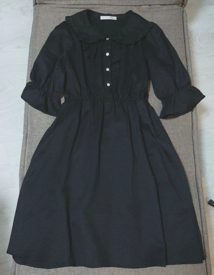 Thumbnail of GRL Black 3/4 Sleeve Dress