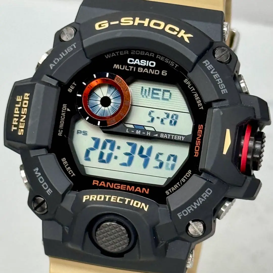 美品 限定 G-SHOCK GW-9400DCJ レンジマン 電波ソーラー 迷彩 MASTER OF GーLAND 正規品 CASIO G-SHOCK RANGEMAN 電波