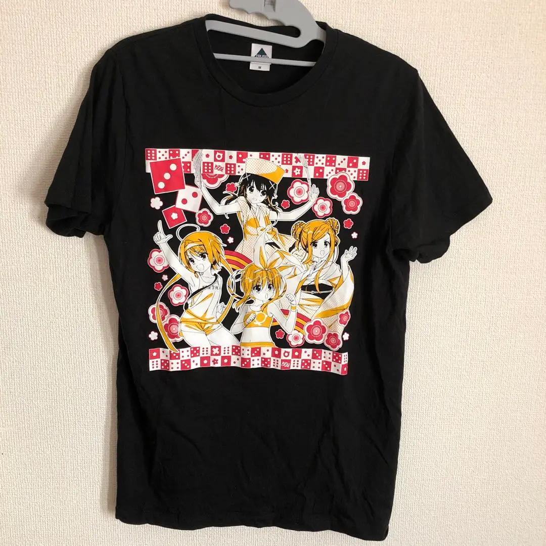 ★コピーライト有★ライブ 集合 ミルキィホームズ 半袖 Tシャツ Ｌ ブラック Tシャツ(キャラクター) キービジュアル Tシャツ ブラック L