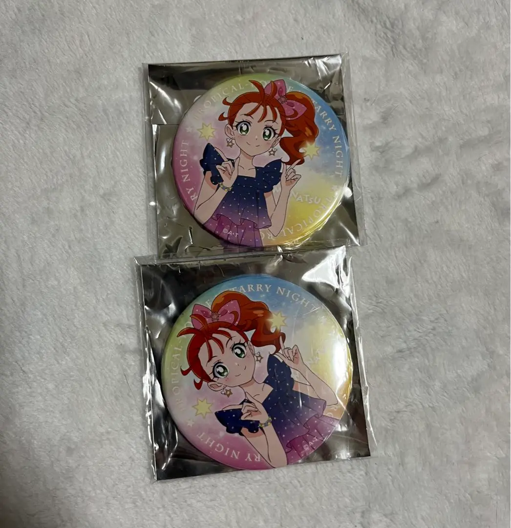 トロピカル〜ジュ！スターリーナイト　缶バッジ　　ローラ・ラメール トロピカル～ジュ！プリキュア ローラ キュアラメール 缶バッジ
