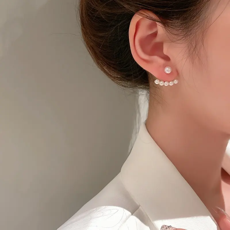 Thumbnail of Very popular ♡ Women's earrings Gold S925 Small pearl Simple Elegant