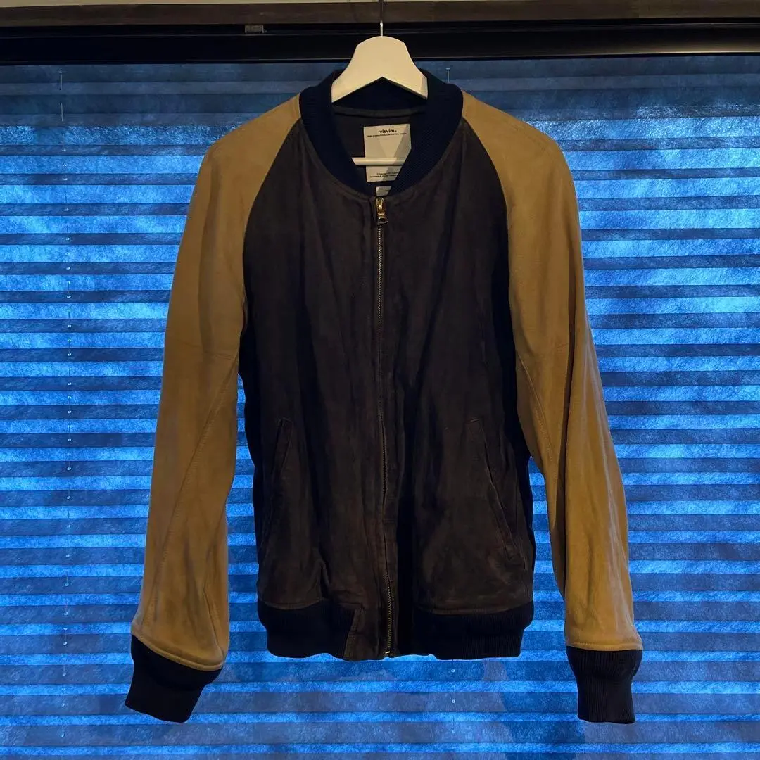 visvim VARSITY JKT バーシティジャケット レザージャケット 0124105013012_NAVY_01.jpg?
