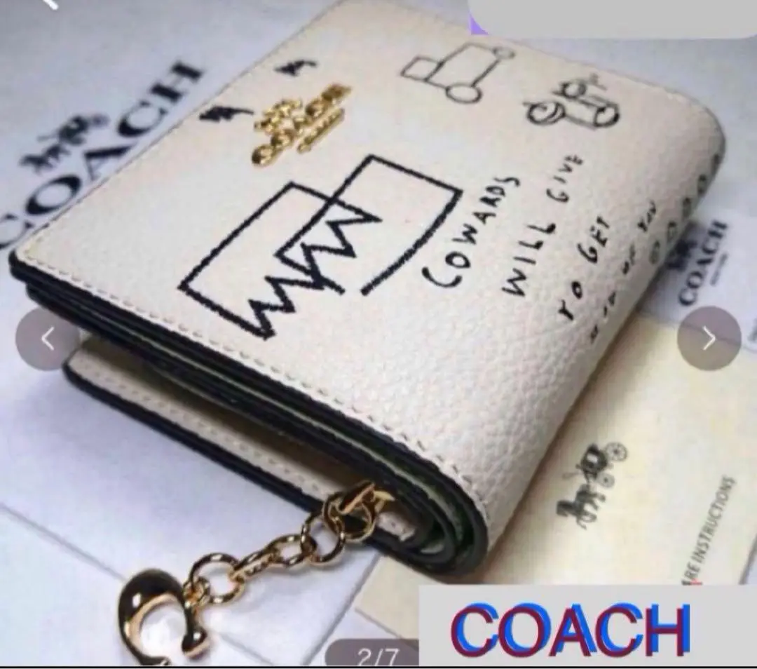 ☆ほぼ新品☆COACH バスキア 二つ折り財布 楽天市場】コーチ 財布 COACH 二つ折り財布 COACH×BASQUIAT