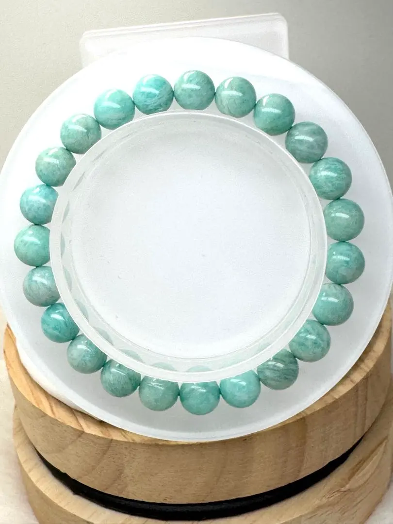 藍色羽毛 〈No.148〉亞馬遜石 7~8mm玉 的縮圖