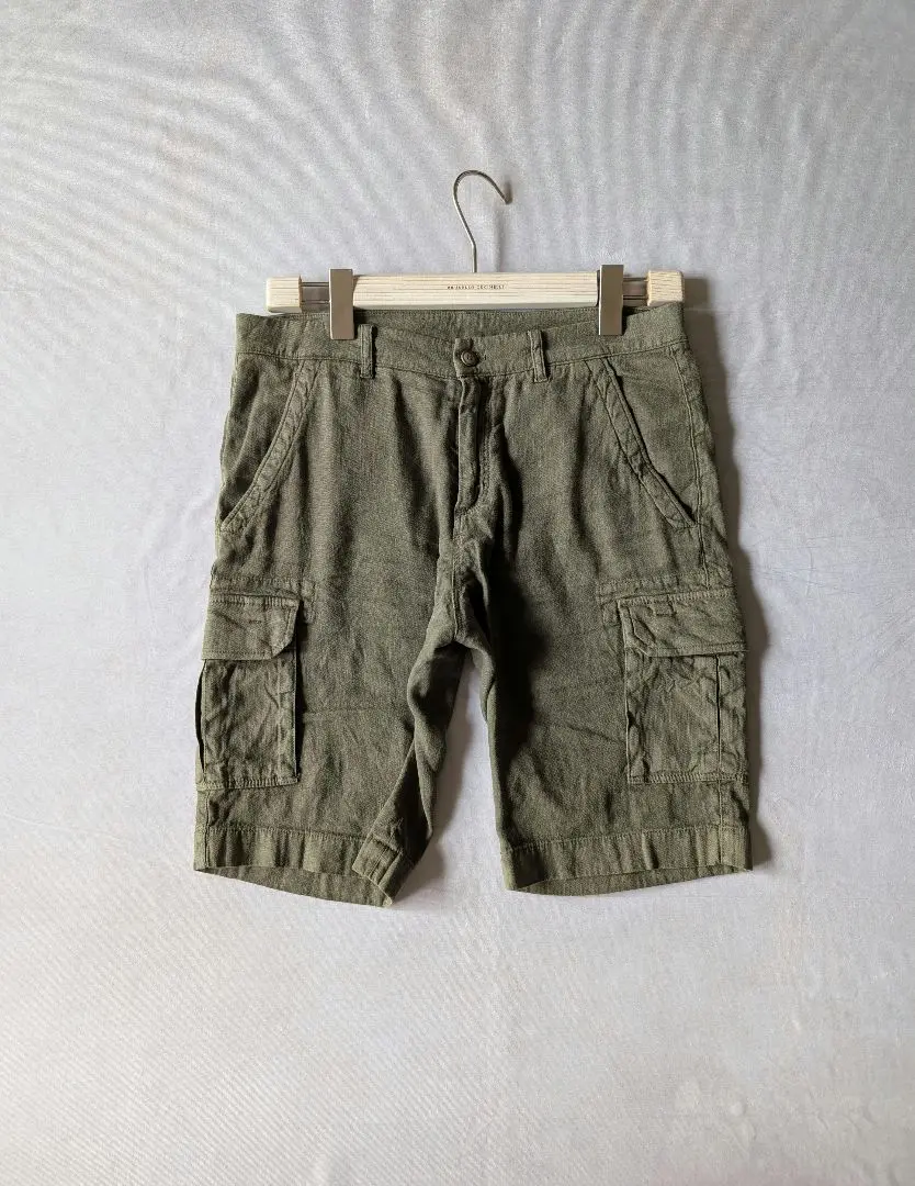 Loro pianaハーフパンツ Daneu Swim Shorts Microfiber, Linen White Beige Stripe