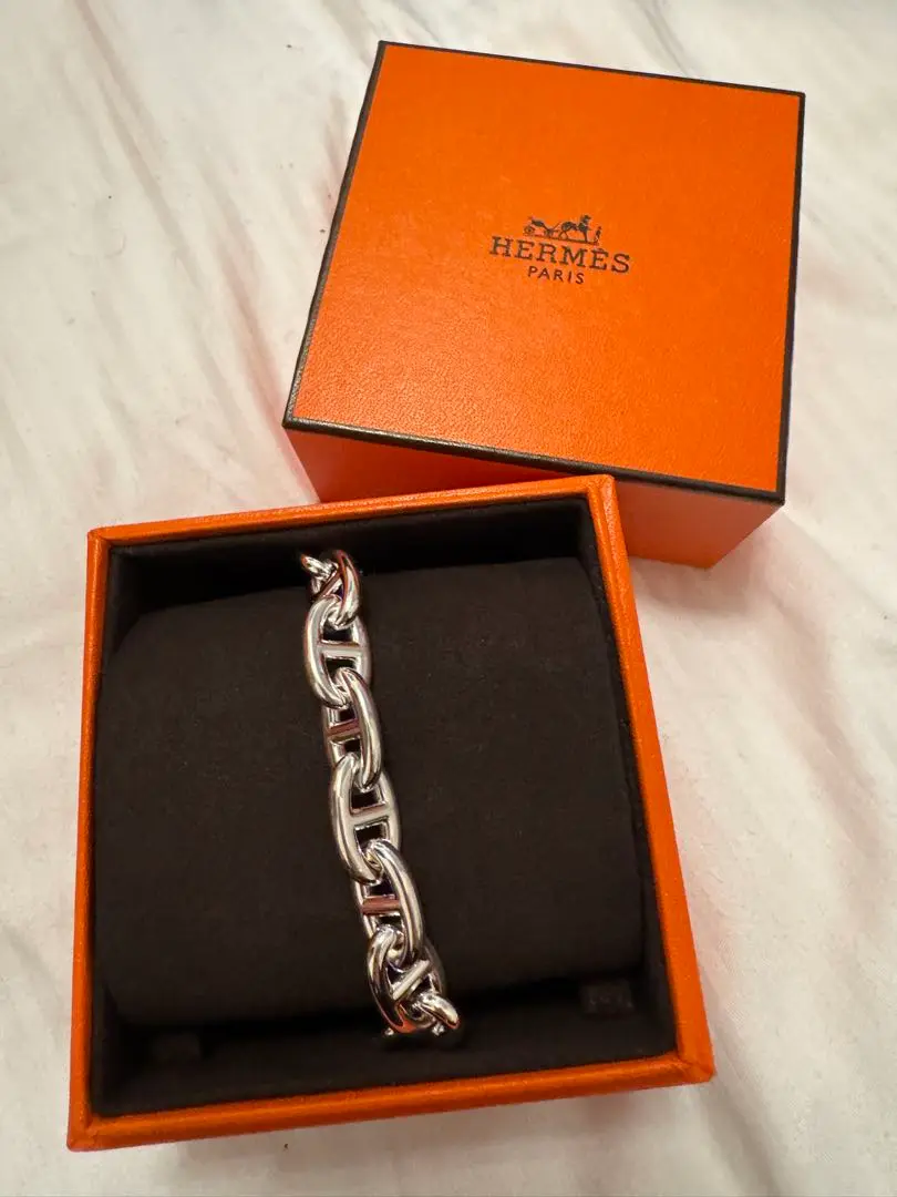 最安値　証明書あり HERMES エルメス シェーヌダンクル MM16コマ エルメス ブレスレット シェーヌダンクル MM 16コマ | 東京銀座