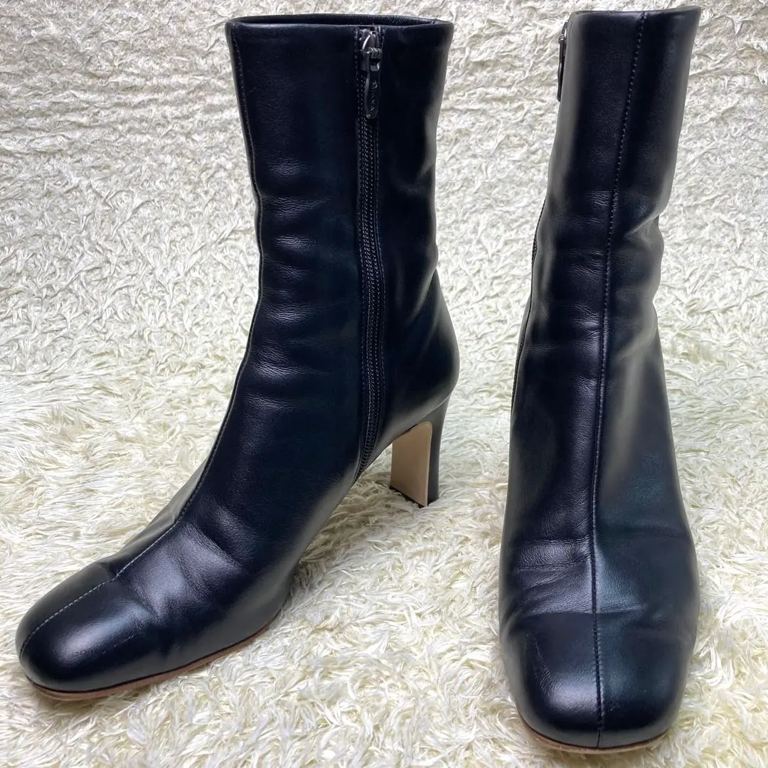 本日限定価格！【美品】Love Love レースアップ ブーツ カーキ 23.5 本日限定価格！【美品】Love Love レースアップ ブーツ カーキ