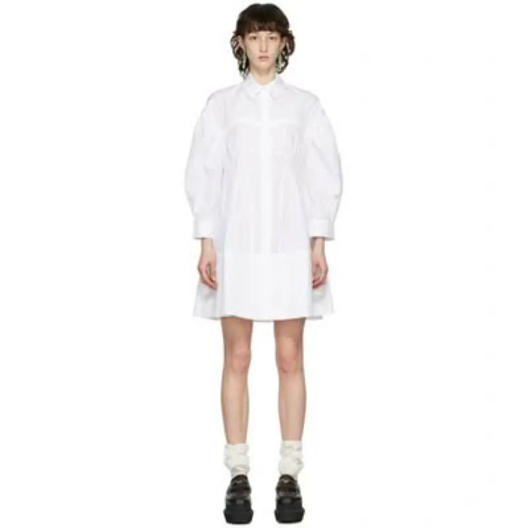 最終価格 SIMONEROCHA 世界4着 シルバーホイル ワンピース ドレス