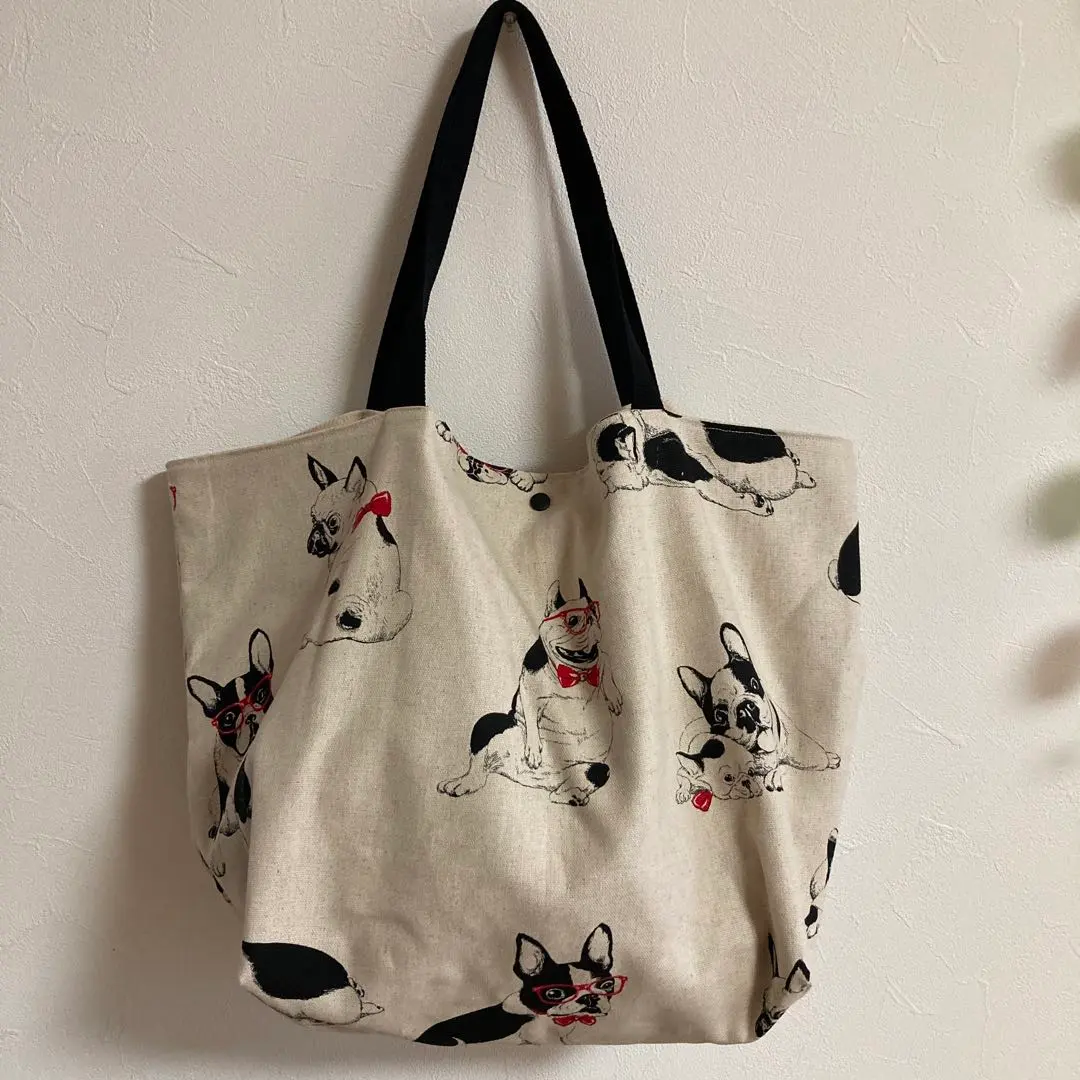 Thumbnail of SALE Handmade French Bulldog Large Tote Bag